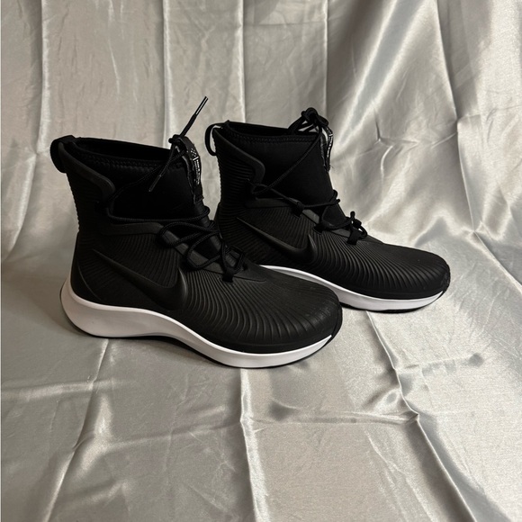 Nike Black and White High-Top Sneakers - Picture 2 of 5